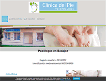 Tablet Screenshot of clinicadelpievaldepasillas.com